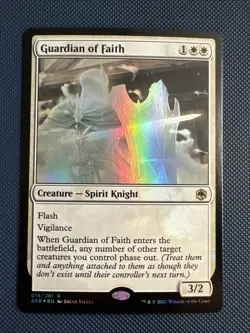 MTG Guardian of Faith - Adventures in the Forgotten Realms (AFR) NM Foil - Image 1