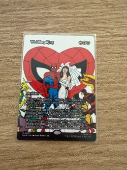 MTG - Wedding Ring - Borderless Mythic #7 - Marvel Universe Eternal NM - Image 1