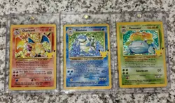 Pokemon Celebrations (2021) Charizard, Blastoise, & Venusaur Lot Set - Image 1