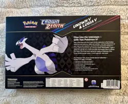 Pokemon TCG Crown Zenith Lugia v & Unown v Special Collection Box Sealed - Image 2