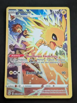Jolteon TG04/TG30 Brilliant Stars Trainer Gallery Holo Rare Pokemon TCG LP - Image 1