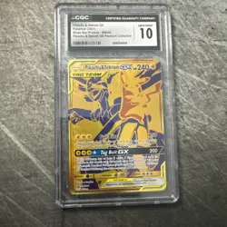 CGC 10 Pikachu & Zekrom GX Premium Coll. Full Art Promo SM248 Pokemon TCG - Image 1