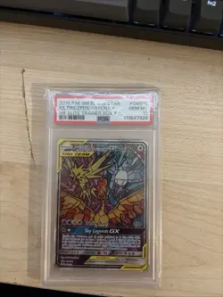 Moltres & Zapdos & Articuno GX SM210 PSA 10 Holo Promo Pokemon TCG Black star - Image 1