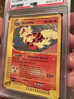 PSA 4 SWIRL 2003 Aquapolis Arcanine Holo Foil H2/H32 WOTC E-Reader Pokemon - Image 3