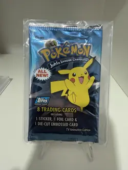 Pokemon Topps Johto League Champions Booster Pack 2001 Tamper Sealed Very Rare - Image 1