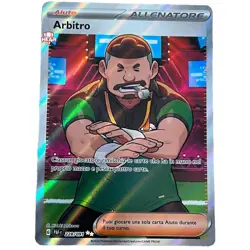 pokemon destino di paldea ita near mint nm ultra rara allenatore 228/091 arbitro - Image 1
