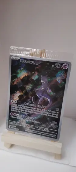 *SEALED* Pokemon TCG Mewtwo 052 Scarlet & Violet 151 English Black Star Promo - Image 1