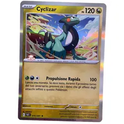 pokemon destino di paldea ita near mint nm rara HOLO foil 070/091 cyclizar - Image 1
