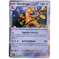 pokemon destino di paldea ita near mint nm rara HOLO foil 067/091 gholdengo - Image 1