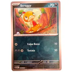 pokemon destino di paldea ita near mint nm rara holo REVERSE 060/091 scraggy - Image 1