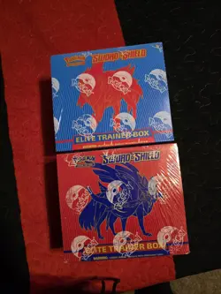 Pokemon Sword And Shield Base Set Elite Trainer Box Set Of 2 Sealed First Print - Image 1