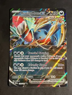 Pokemon Paradox Rift Eng Roaring Moon Ex 124/182 Foil Ultra Rare - Image 1