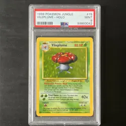 Pokemon Jungle Set - Vileplume Holo 1999 15/64 - PSA 9 - Mint - Image 1