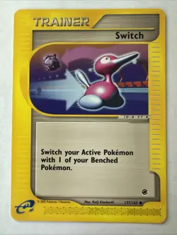 Pokemon Trainer Switch 157/165 Expedition Base Set Regular - Image 1
