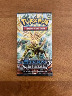 2016 Pokemon XY Steam Siege Booster Pack Slight Rip - Image 1