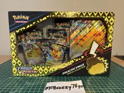 Pokemon TCG Sword & Shield Game Crown Zenith Pikachu VMAX Special Collection Box - Image 1