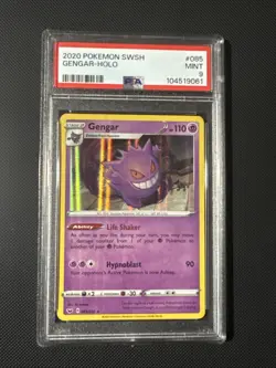 Pokemon TCG Gengar SWSH 085/202 PSA 9 Mint 2020 Sword & Shield - Image 1