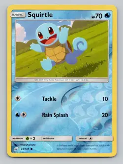 Reverse Holo Squirtle (23) #23/181 Common SM - Team Up Pokemon - Image 1