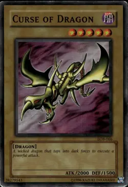 Curse of Dragon Unl Ed US Print Super LOB-066 Yu-Gi-Oh! - Image 1
