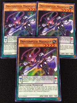 Yugioh Dragonpulse Magician PEVO-EN013 1ST Super x3 (NM) - Image 1