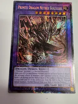 Yugioh Primite Dragon Nether Berzelius DUAD-EN035 Starlight Rare 1st Near Mint - Image 1