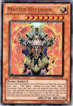 Yu-Gi-Oh! TCG - Master Hyperion SDLS-EN001 - Ultra Rare, 1st Edition (LP) - Image 1