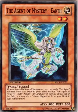 Yu-Gi-Oh! - The Agent of Mystery - Earth SDLS-EN002 - Super Rare, 1st Edition LP - Image 1