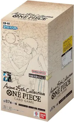 BANDAI ONE PIECE Card Game Extra Booster Anime25th collection EB-02 BOX NEW - Image 1