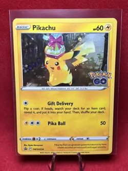 2022 Pokemon Card **Pikachu** Pokemon Go Set No. SWSH234 Rare Holo - Rare - Image 1