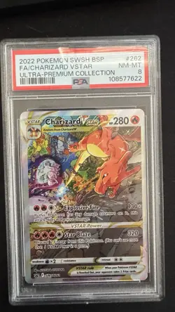 Charizard VSTAR SWSH262 SWSH: Sword & Shield Promo Cards Holo PSA 8 - Image 1