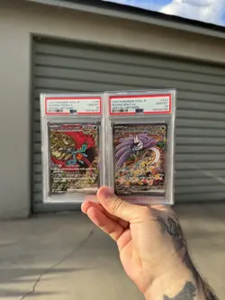 PSA 10 Sequential Set Roaring Moon Raging Bolt Pokemon Card Japanese SEQ SV8a - Image 1