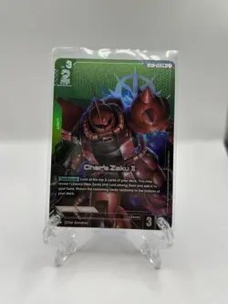 (English) Gundam Card Game Char’s Zaku II ST03-006 LR+ Alt Art - Image 1