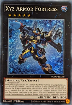 Xyz Armor Fortress - AGOV-EN040 Super Rare 1st Edition YuGiOh TCG Card - Image 1