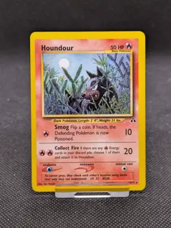 Houndour 24/75 Rare Neo Discovery Set Pokemon Card WOTC NM/M - Image 1