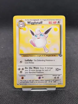 Wigglytuff 32/64 Non Holo Jungle Set Rare Pokemon Card WOTC Played - Image 1
