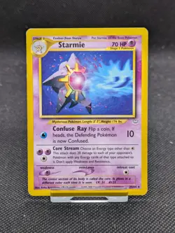 Starmie 25/64 Rare Neo Revelation Set Pokemon Card WOTC LP/Played - Image 1
