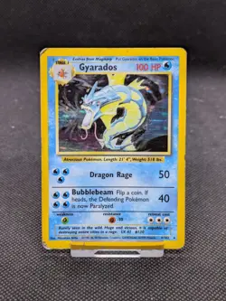 Gyarados 6/102 Holo Base Set Pokemon Card WOTC HP - Image 1