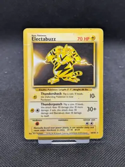 Electabuzz 20/102 Rare Base Set Pokemon Card WOTC Played - Image 1