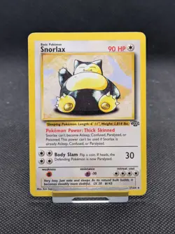 Snorlax 27/64 Non Holo Jungle Set Rare Pokemon Card LP EXCELLENT - Image 1