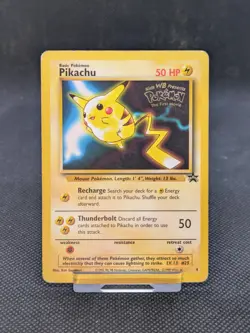 Pokemon Pikachu TCG Blackstar Promo Card 4 the First Movie 1999 Played - Image 1