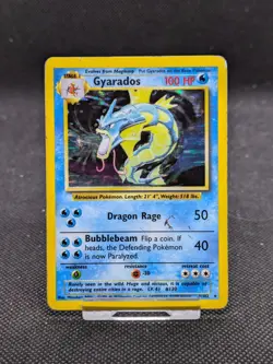 Gyarados 6/102 Holo Base Set Pokemon Card WOTC Played - Image 1