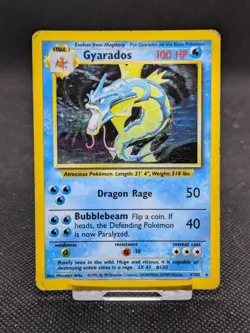 Gyarados 6/102 Holo Base Set Pokemon Card WOTC Played - Image 3