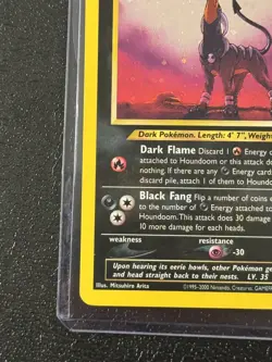 Pokemon Card Vintage Houndoom Holo Rare Neo Revelation 8/64 - Image 5