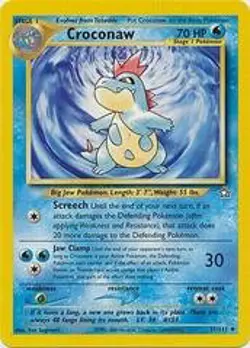 Croconaw 31/111 Uncommon Neo Genesis Pokemon Card - Image 1