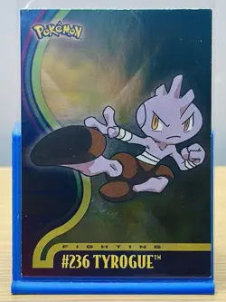 Tyrogue # 236 Pokemon Card Foil Topps TV Animation Edition Rare Card - Image 1