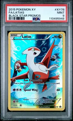 2015 POKEMON XY BLACK STAR PROMO LATIAS #XY78 PSA 9 MINT #110495948 - Image 1