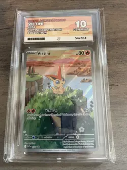 Pokemon TCG Victini SVP 208 Promo Illustration Ace 10 - Image 1