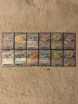 Pokemon prismatic Ex Lot Of 12 Umbreon, Sylveon, Espeon - Image 1