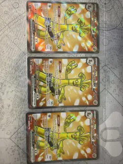 Pokemon TCG Gholdengo EX 231/182 Full Art Holo 2023 Paradox Rift Set of Three - Image 1