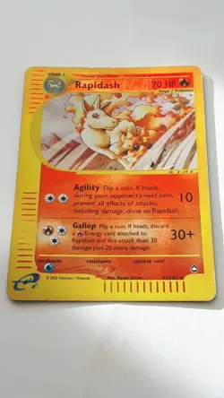Pokemon 2002 Aquapolis Reverse Holo Rapidash #31/147 - Image 1